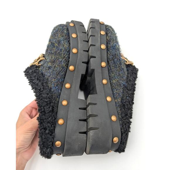 Circus NY Annie Faux Shearling Lined Clog Women's Black Size US7.5M EU38 - Picture 6 of 11